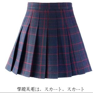 Green/Red plaid mini skirt